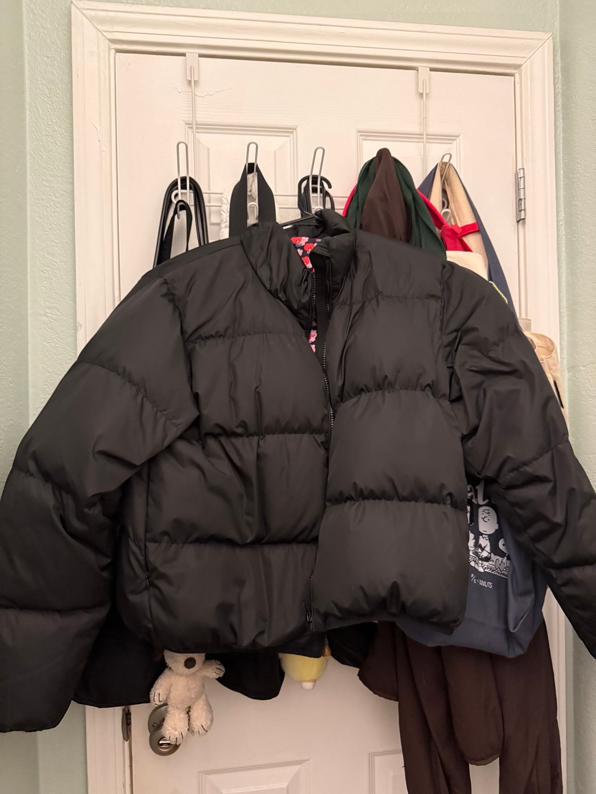 bt21 cooky and tata puffer jacket
