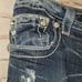 Miss me peace sign cuffed capri jeans sz 29