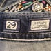 Miss me peace sign cuffed capri jeans sz 29