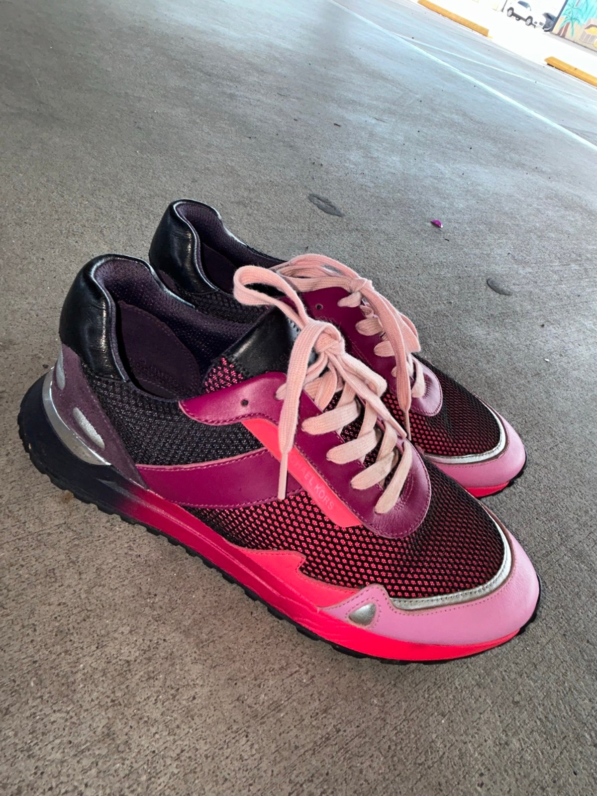 michael kors trainers womens purple