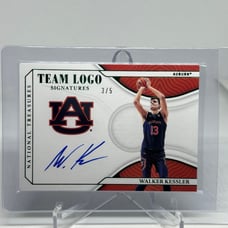 2022-23 National Treasures Collegiate Walker Kessler Gold Team Logo RC Auto 3/5