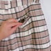 Treasure & Bond Preppy Plaid Pleated Cotton Shorts Tan Brown Chanterelle 22 NWT