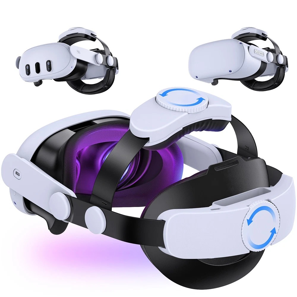 For Meta OCU LUS Quest 3/3s/Quest 2 VR Headset Elite Head Strap w/7500mAh Battery
