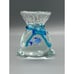 VTG Murano Blue Fish in Large Glass Aquarium Paperweight Art Glass