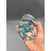 VTG Murano Blue Fish in Large Glass Aquarium Paperweight Art Glass