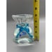 VTG Murano Blue Fish in Large Glass Aquarium Paperweight Art Glass
