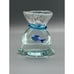 VTG Murano Blue Fish in Large Glass Aquarium Paperweight Art Glass