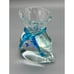 VTG Murano Blue Fish in Large Glass Aquarium Paperweight Art Glass