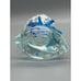 VTG Murano Blue Fish in Large Glass Aquarium Paperweight Art Glass