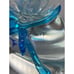 VTG Murano Blue Fish in Large Glass Aquarium Paperweight Art Glass