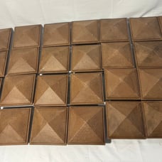 Trex Post Sleeve Pyramid Cap Saddle Brown/Tan Set of 31 New-See Description Set2