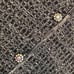 Misook 438 Women's Small Metallic Dressy Ornate Button Sweater Jacket Blazer