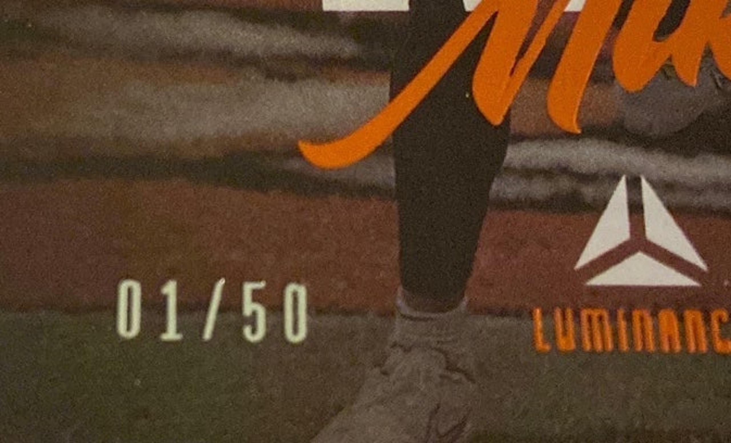 MIKE EVANS 2021 Luminance ORANGE #’D 1/50 INSERT TAMPA BAY BUCCANEERS TEXAS A&M