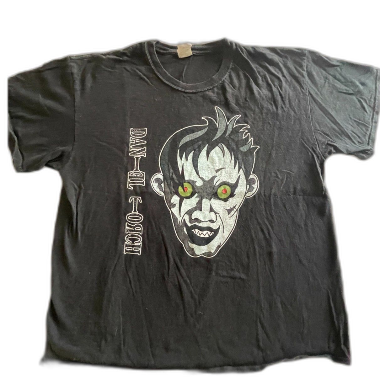 RARE! Daniel Torch D-Torch WWE Wresting Vintage T-Shirt Black Graphic SIZE XL