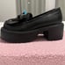 FOXBLOOD Loafer Bow Platform 8