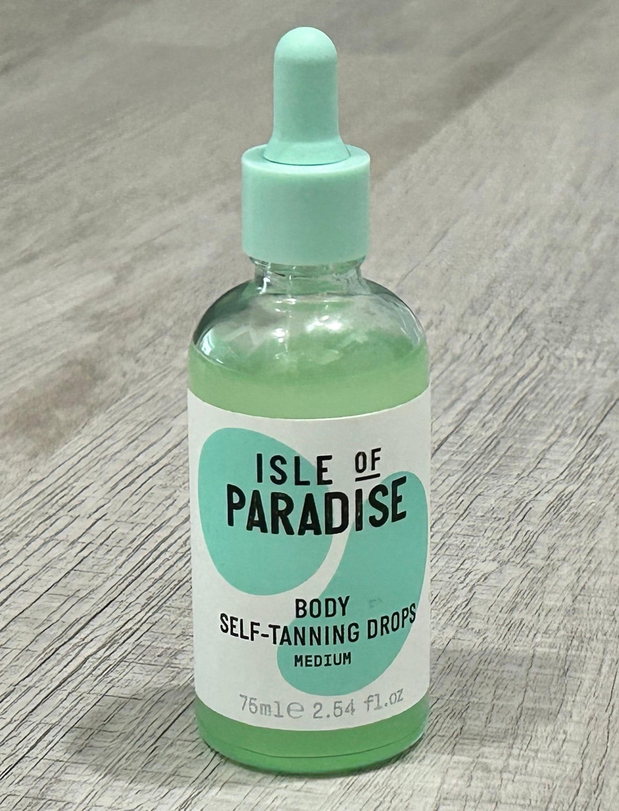 isle of paradise body self tan drops medium 2.54 oz