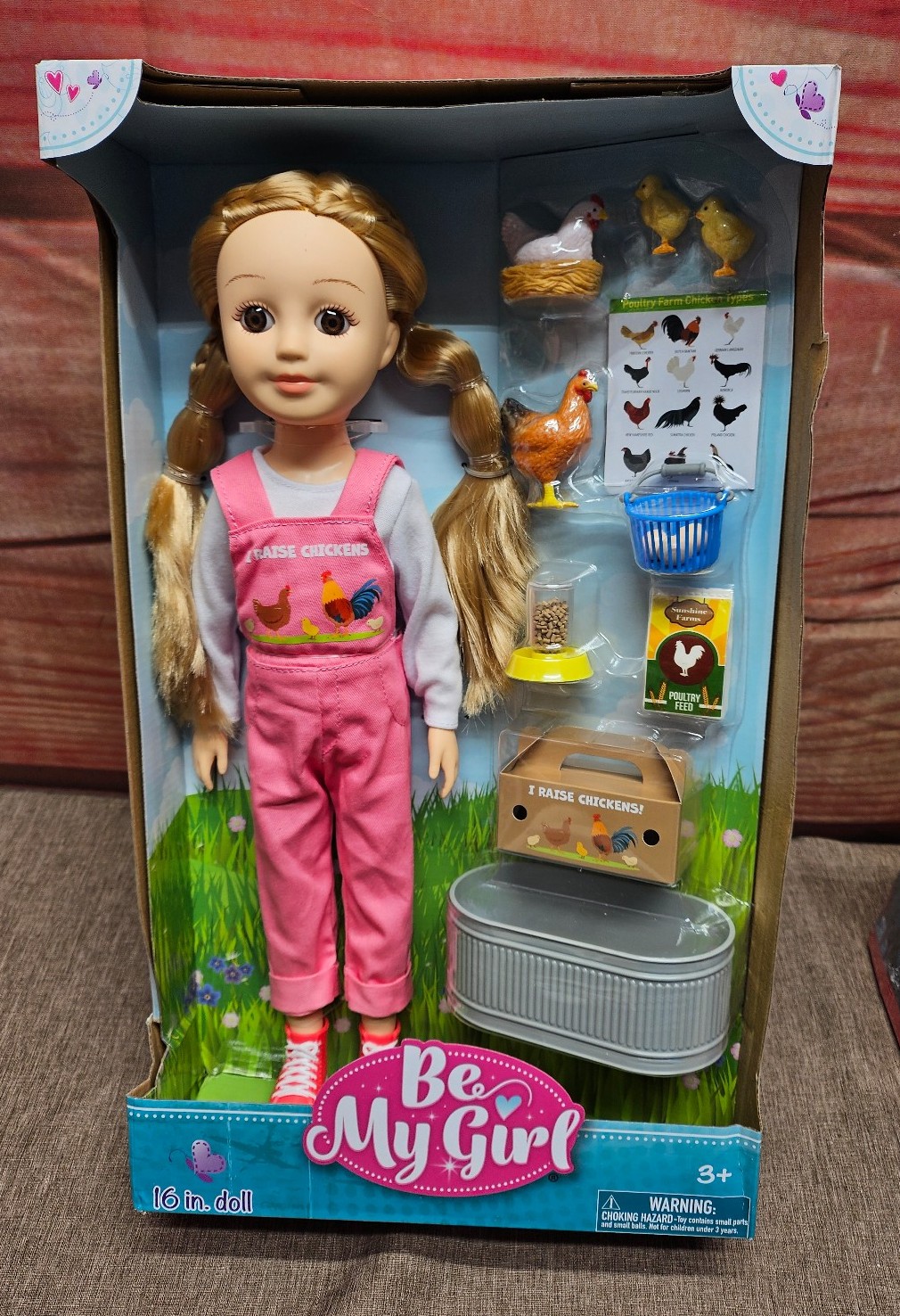Be My Girl I Raise Chickens 16 Inch Doll