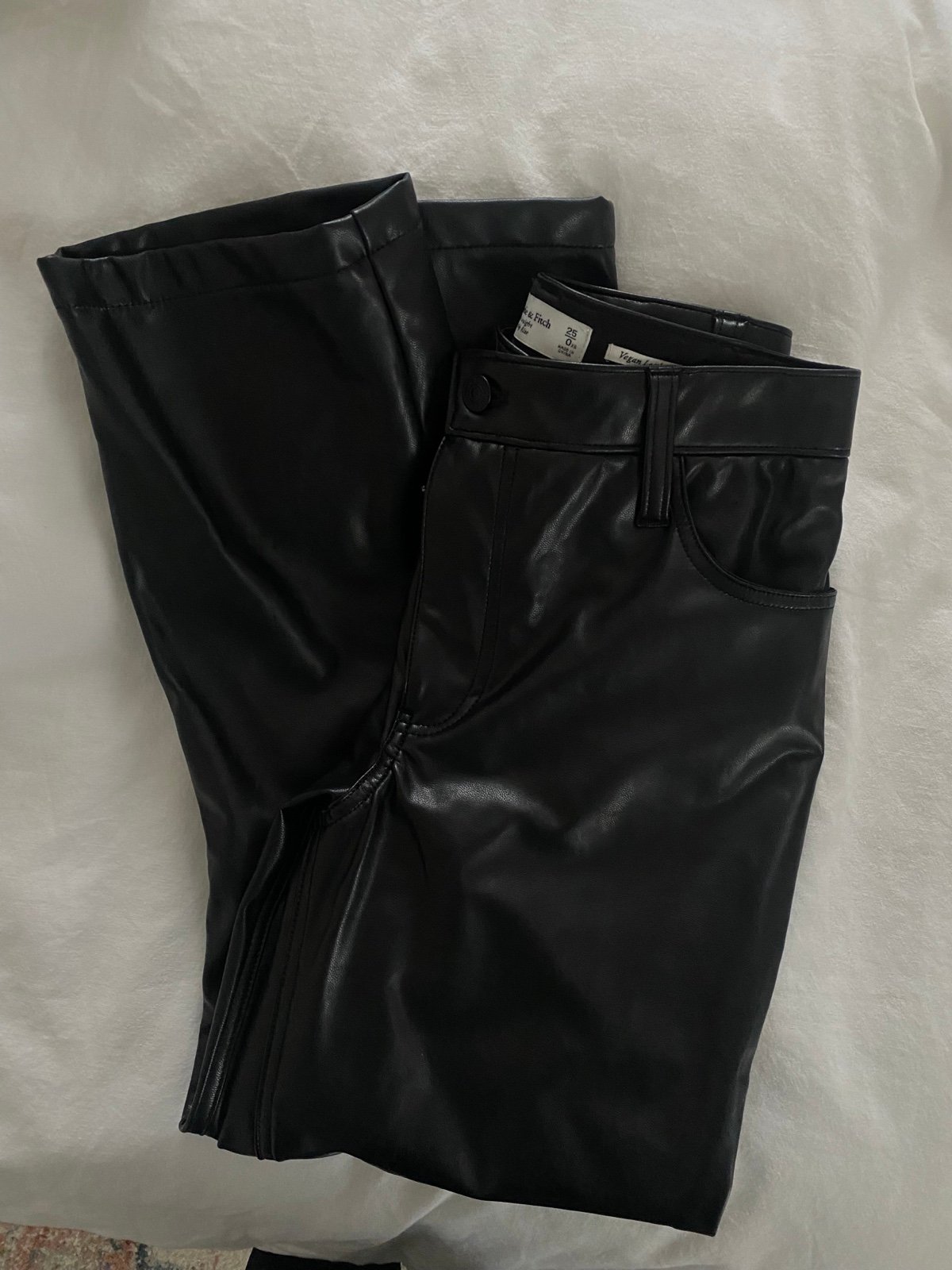 Abercrombie Leather crossover pants