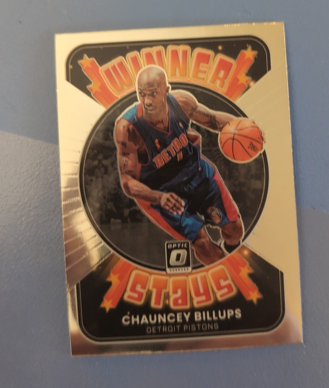 2021 Donruss Optic Winner Stays Chauncey Billups ERROR card
