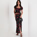 X. NEW with tags (NWT) Lulu’s Remarkable Black Floral Print High-Rise Maxi Skirt