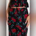 X. NEW with tags (NWT) Lulu’s Remarkable Black Floral Print High-Rise Maxi Skirt