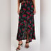 X. NEW with tags (NWT) Lulu’s Remarkable Black Floral Print High-Rise Maxi Skirt