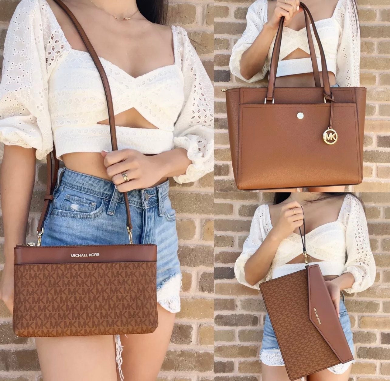 Michael Kors Maisie Large Pebbled Leather 3-in-1 Tote Bag