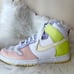 Nike Dunk High in Light Lemon Twist Size 8