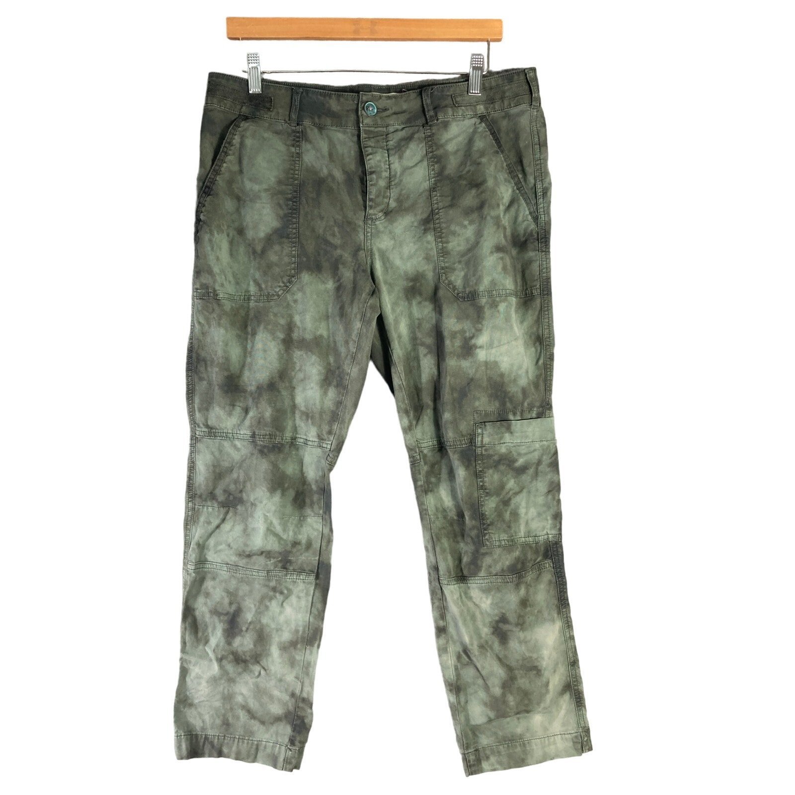 Womens Cargo Pants Size 31 Green Comfortable Versatile Casual Spring