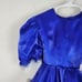 Handmade Royal Blue Tafetta And Lace Pageant Holiday Dress