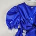 Handmade Royal Blue Tafetta And Lace Pageant Holiday Dress