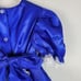 Handmade Royal Blue Tafetta And Lace Pageant Holiday Dress