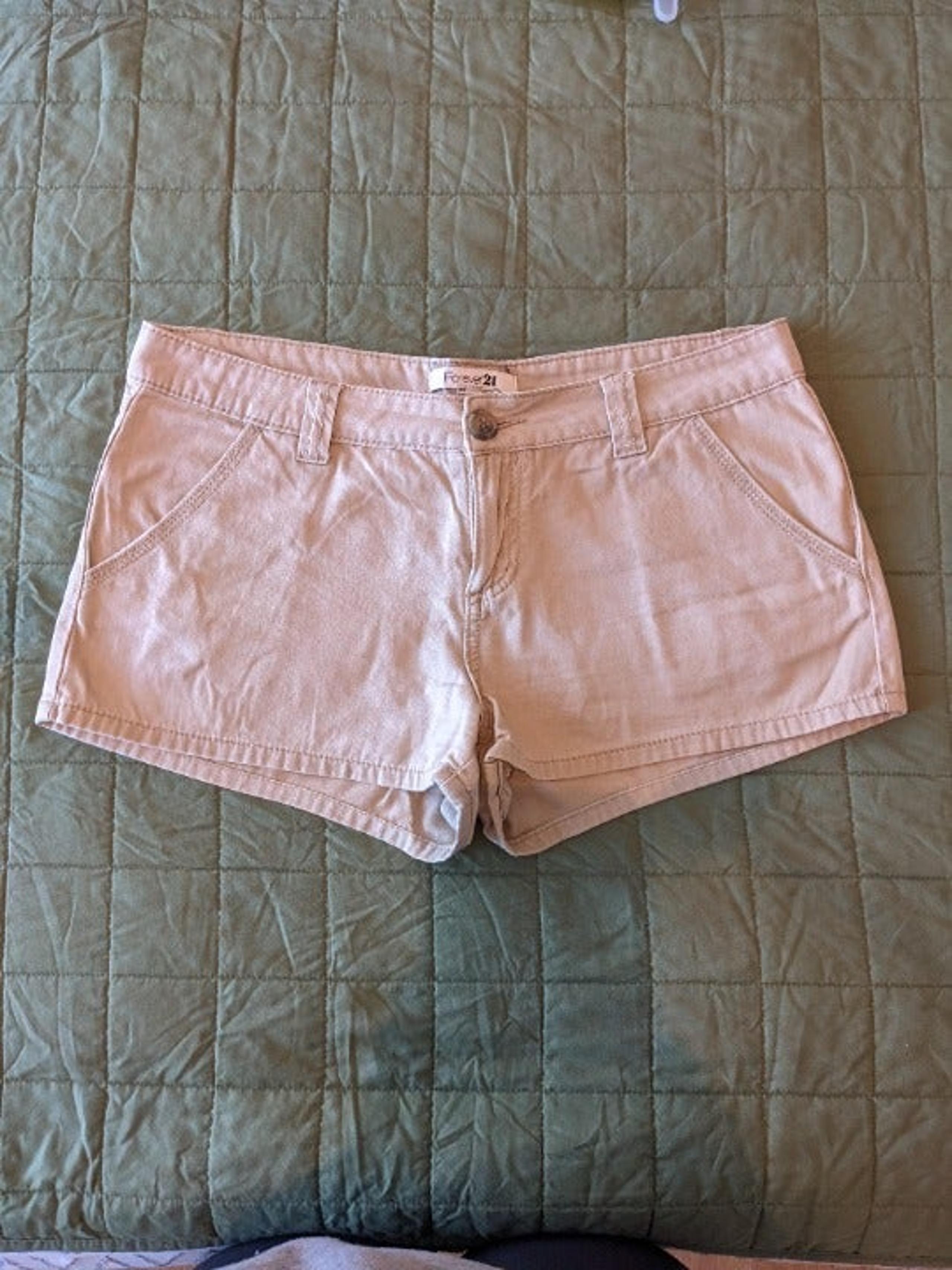 Tan Chino / Khaki Shorts - Women's size 10/11 from Forever 21
