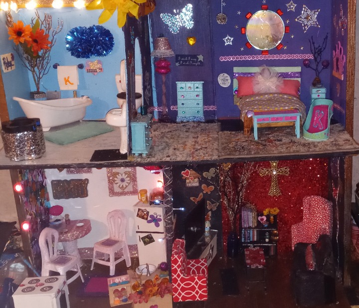 Handmade barbie doll house