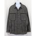 NWOT! ECKO UNLTD! BLACK/CREAM WEAVE DENIM, OVERSIZE HIP HOP JEANS JACKET! SZ 2XB