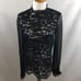 Alexis Scalloped Black Lace Blouse