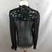Alexis Scalloped Black Lace Blouse