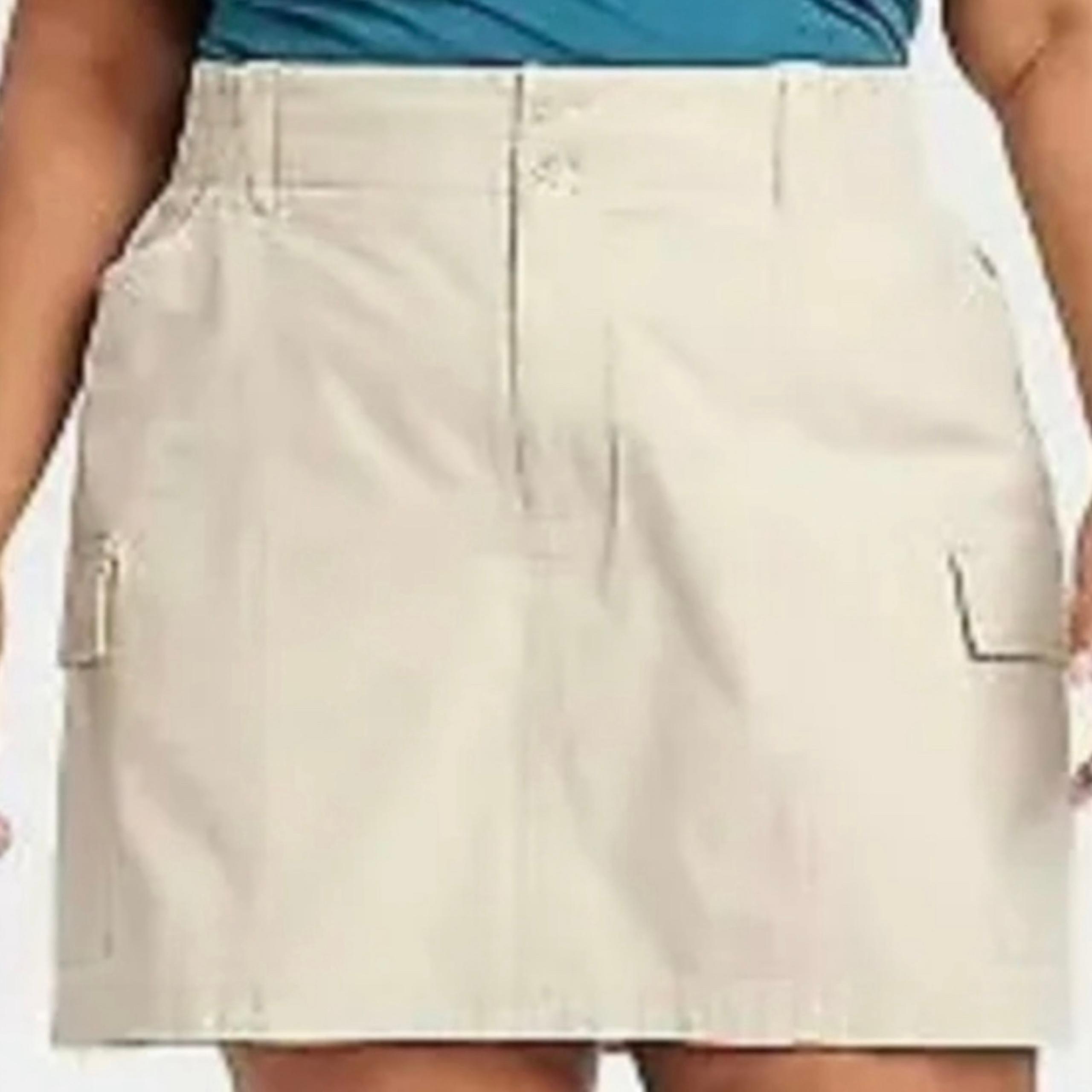 Ava &VIV Shorts /skirt Skort size XXL TAN NWT 
W= 19"-21" L= 18.5"

The Ava & Vi