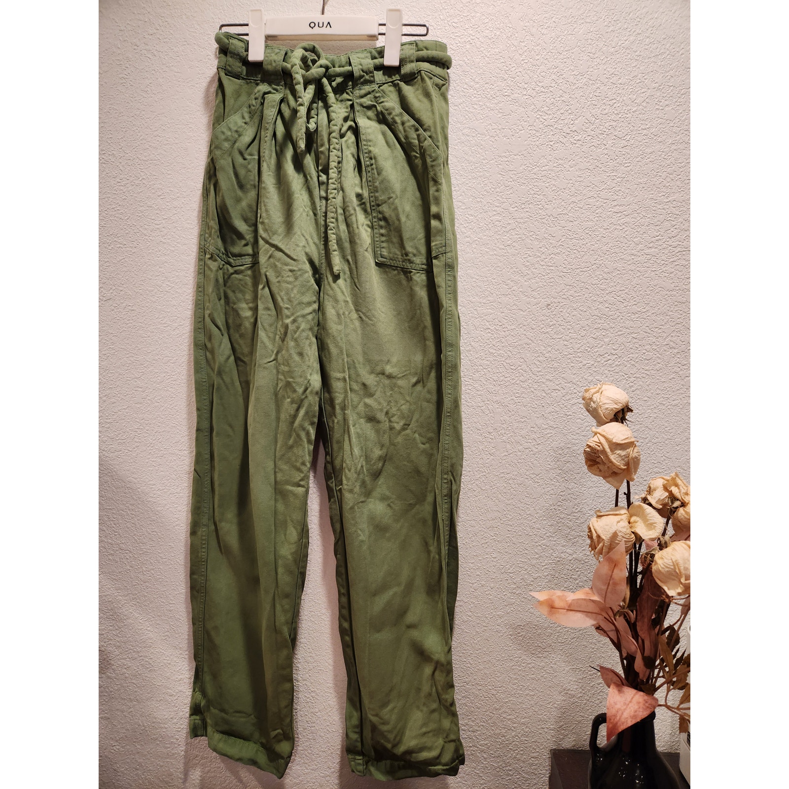 Free People Green Utility Relaxed Fit Pants Women’s XS Waist 29 Inseam 29