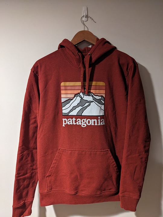 Patagonia Red Orange Regular Fit Medium Uprisal Hoodie