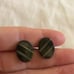 Vintage Cufflinks Cuff Links for Suites Stirling Silver Onyx Stone