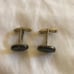 Vintage Cufflinks Cuff Links for Suites Stirling Silver Onyx Stone