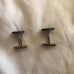 Vintage Cufflinks Cuff Links for Suites Stirling Silver Onyx Stone