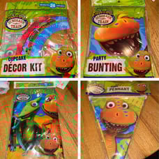 4pc Dinosaur Train party decor