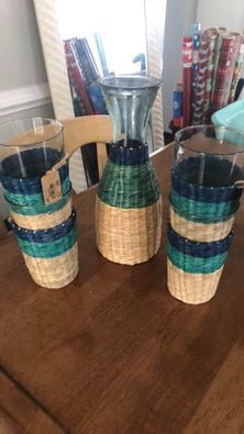 BRAND NEW NWT PIER 1 IMPORTS 5 pc DRINK WARE SET