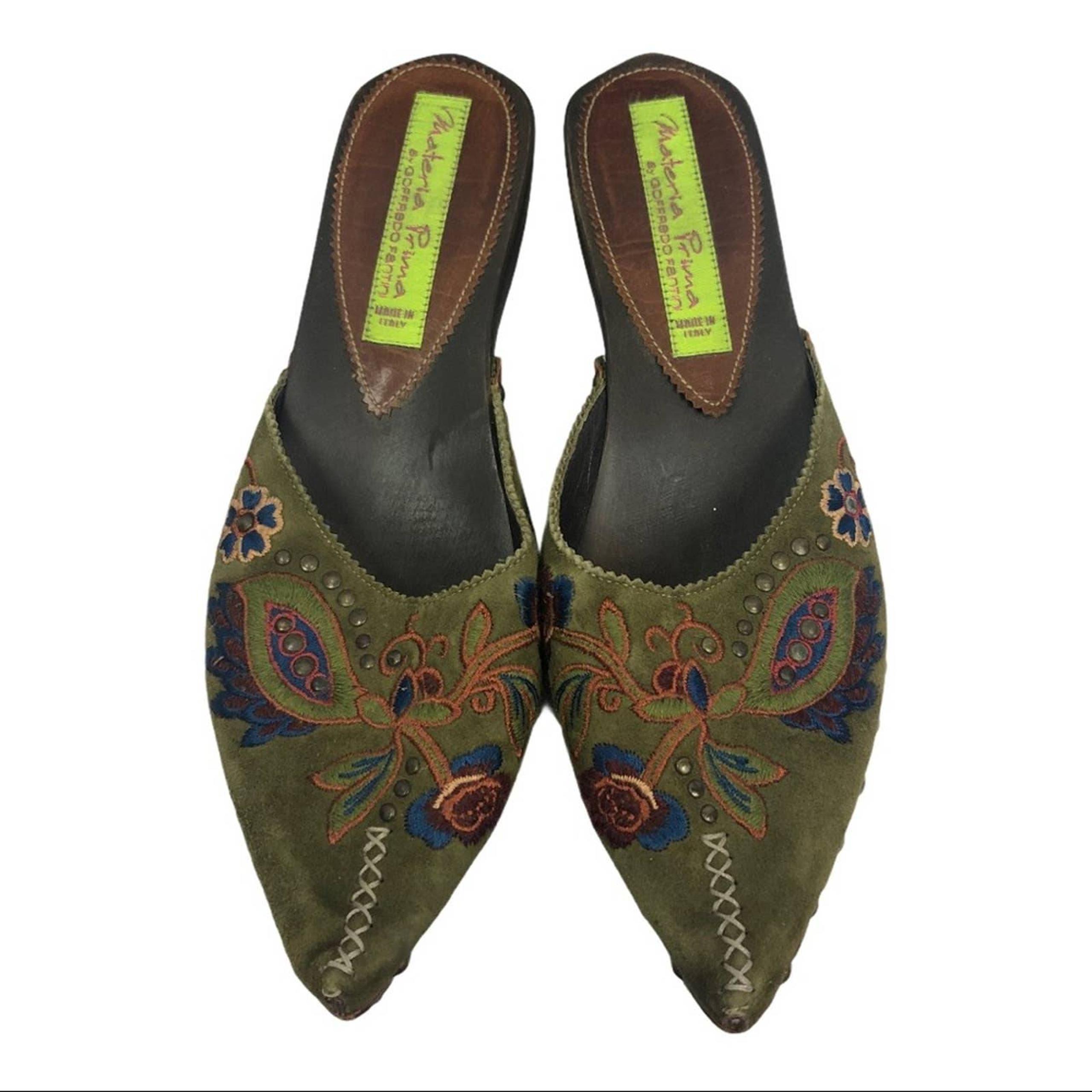 GOFFREDO FANTINI Embroidered Mule Clog