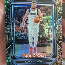 2022-23 NBA Prizm Monopoly Luka Doncic SSP Icons Black Limited Edition #19 MINT