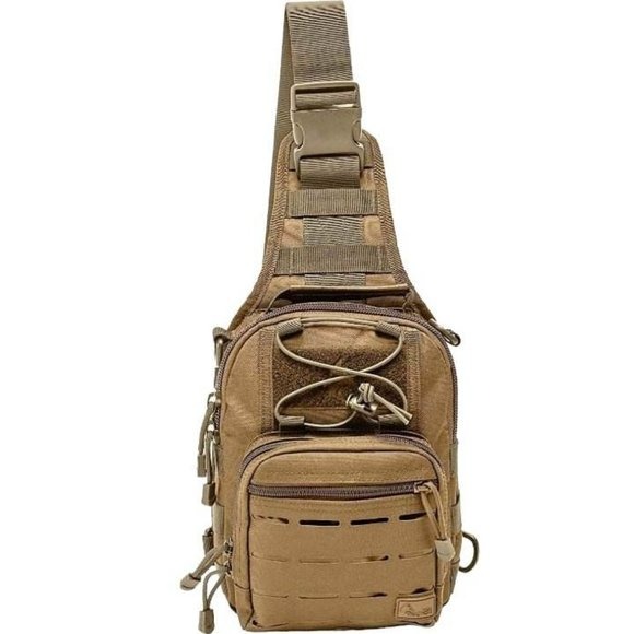 Compact EDC Sling Bag, Concealed Carry Shoulder Bag for Range, Travel, Hiking