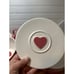 Starbucks Coffee Co Pink Heart Mug Plate Set Cup Saucer Valentines Day Love 2005
