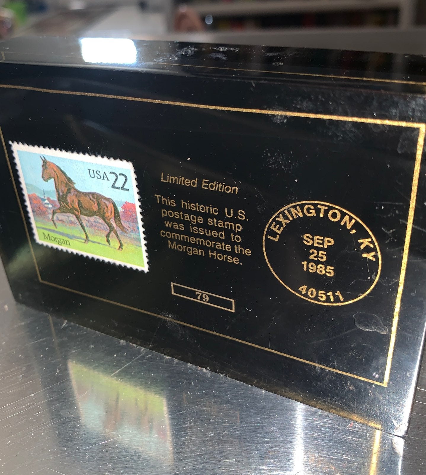 Morgan Horse .22 cents stamp limitied ed